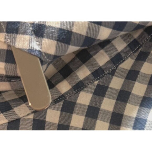 Trumaker Blue Checked Dress Shirt 16 Preppy Bespoke Button Up Long Sleeve Office - Picture 10 of 10